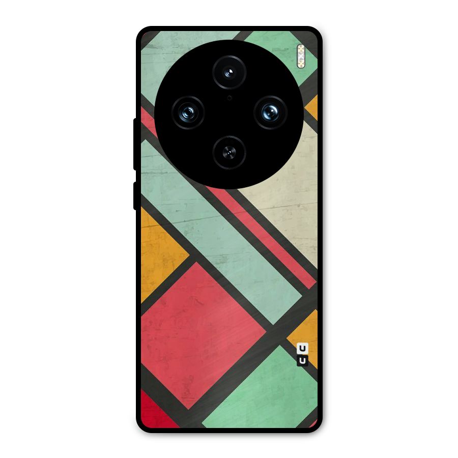 Check Colors Metal Back Case for Vivo X100 Pro