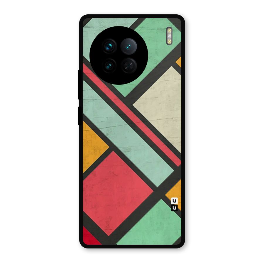 Check Colors Metal Back Case for Vivo X90