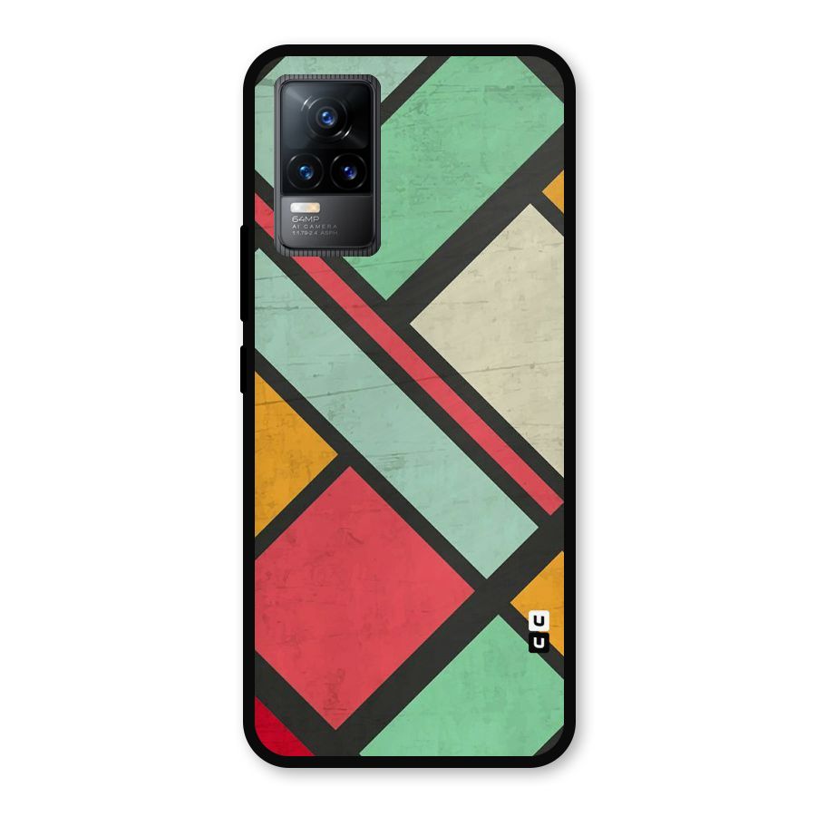 Check Colors Metal Back Case for Vivo Y73