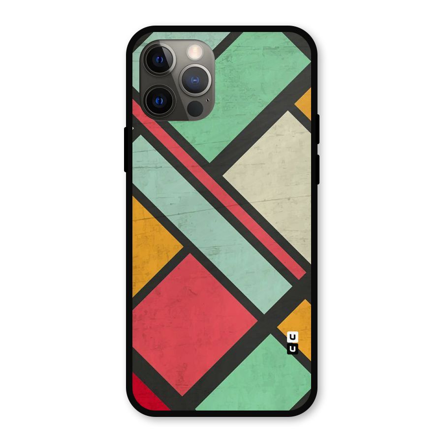 Check Colors Metal Back Case for iPhone 12 Pro