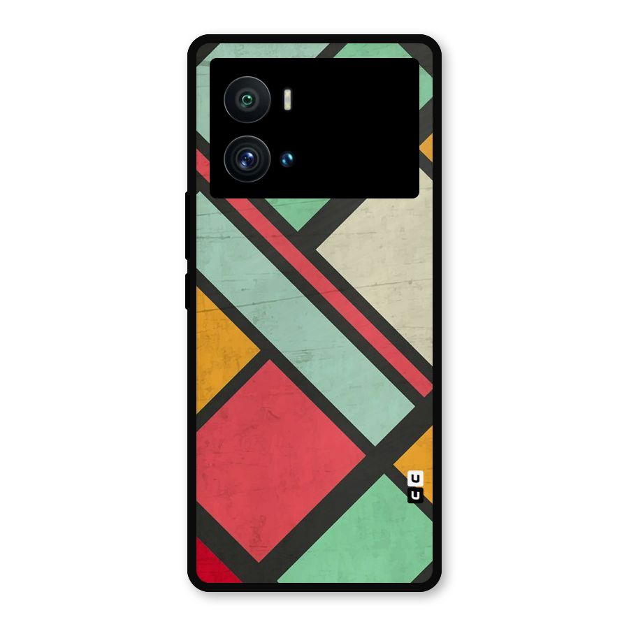 Check Colors Metal Back Case for iQOO 9 Pro