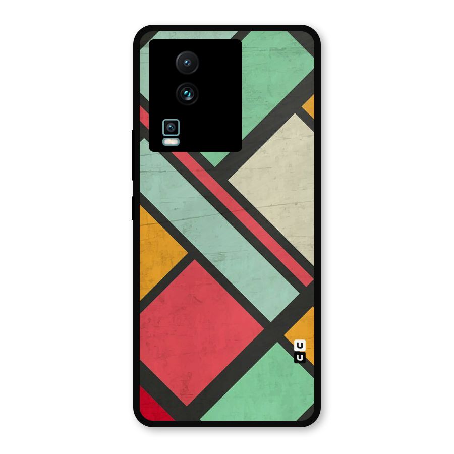 Check Colors Metal Back Case for iQOO Neo 7 Pro
