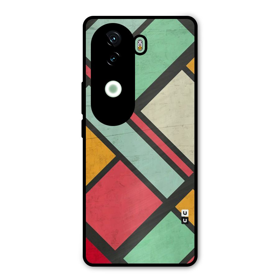 Check Colors Metal Back Case for iQOO Z9s