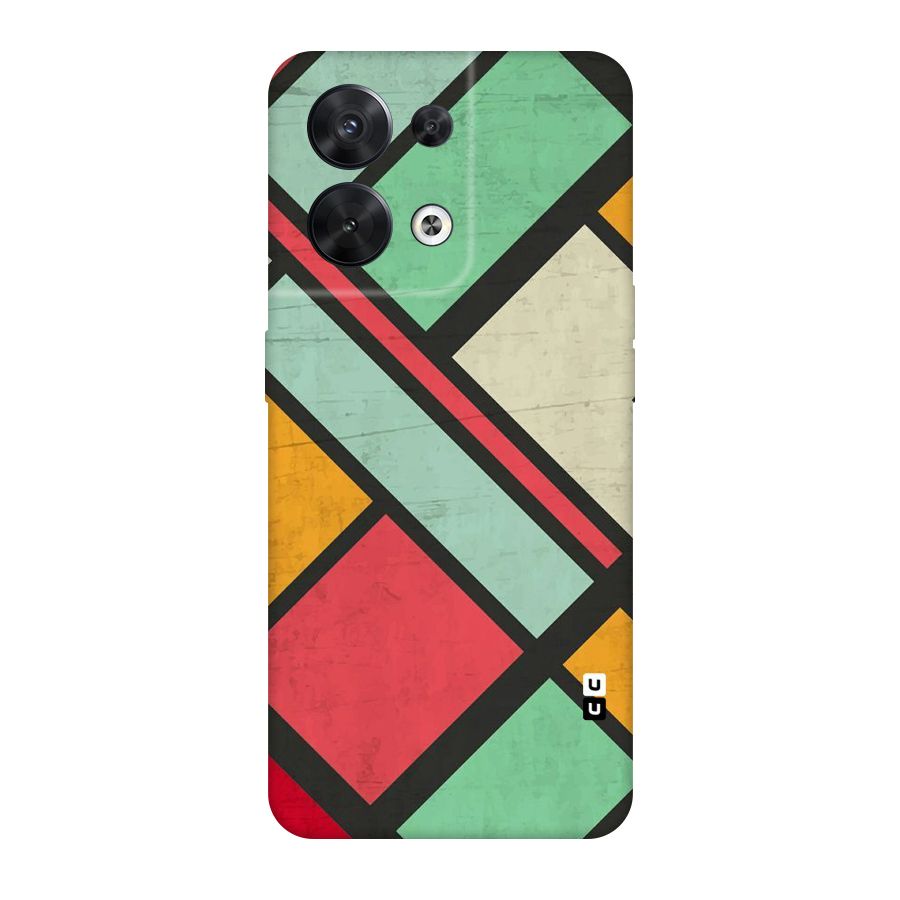 Check Colors Original Polycarbonate Back Case for Oppo Reno8 5G