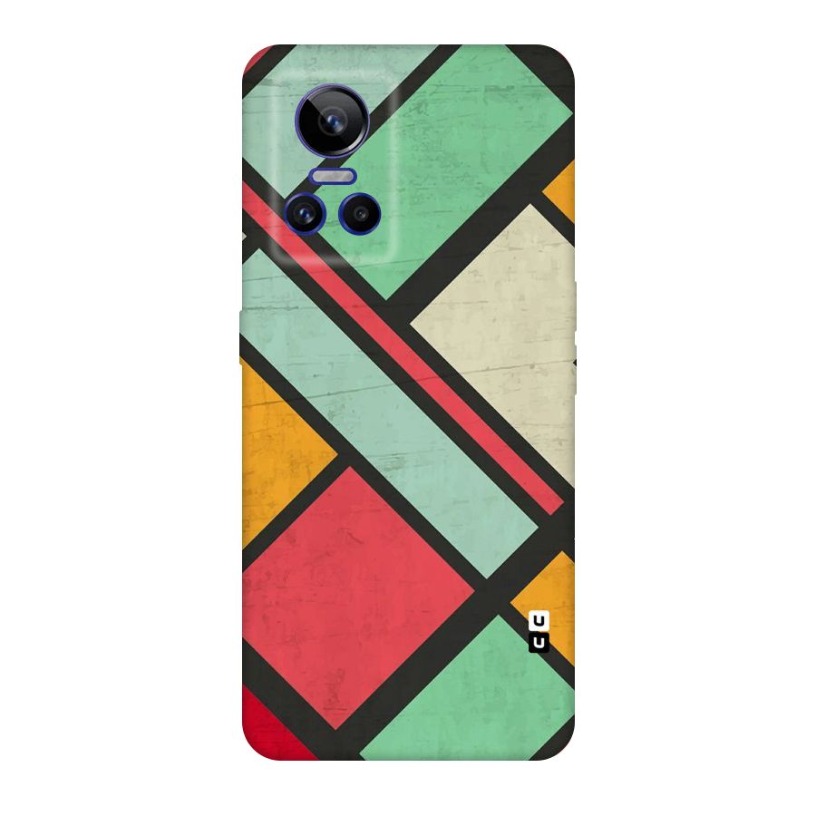 Check Colors Original Polycarbonate Back Case for Realme GT Neo 3