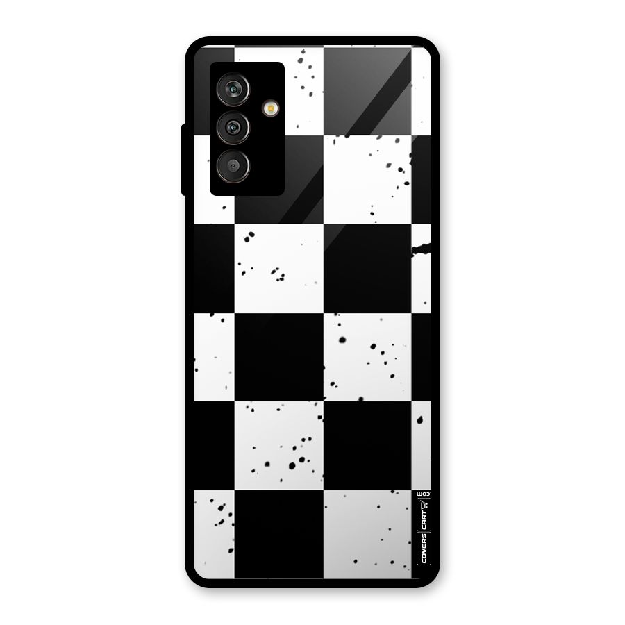 Check Mate Glass Back Case for Galaxy M13