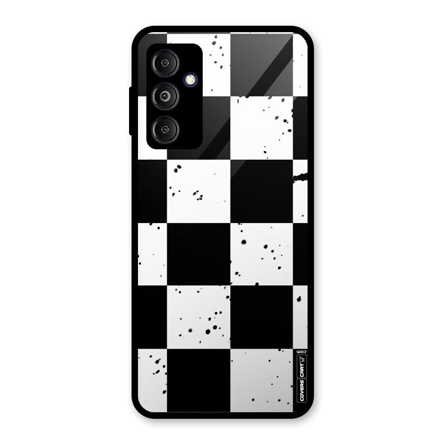 Check Mate Glass Back Case for Galaxy M14 5G