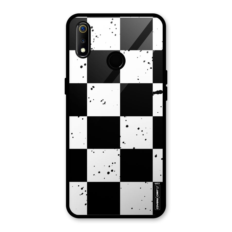 Check Mate Glass Back Case for Realme 3