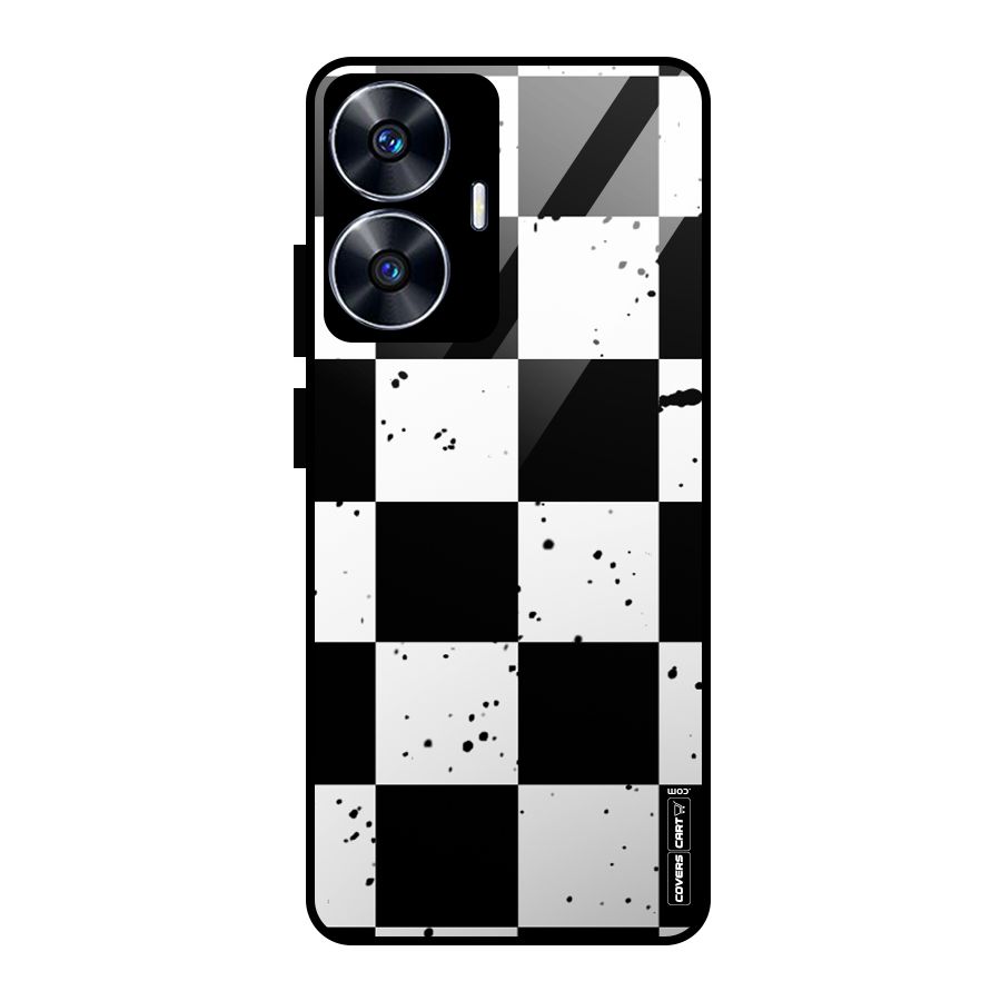 Check Mate Glass Back Case for Realme Narzo N55