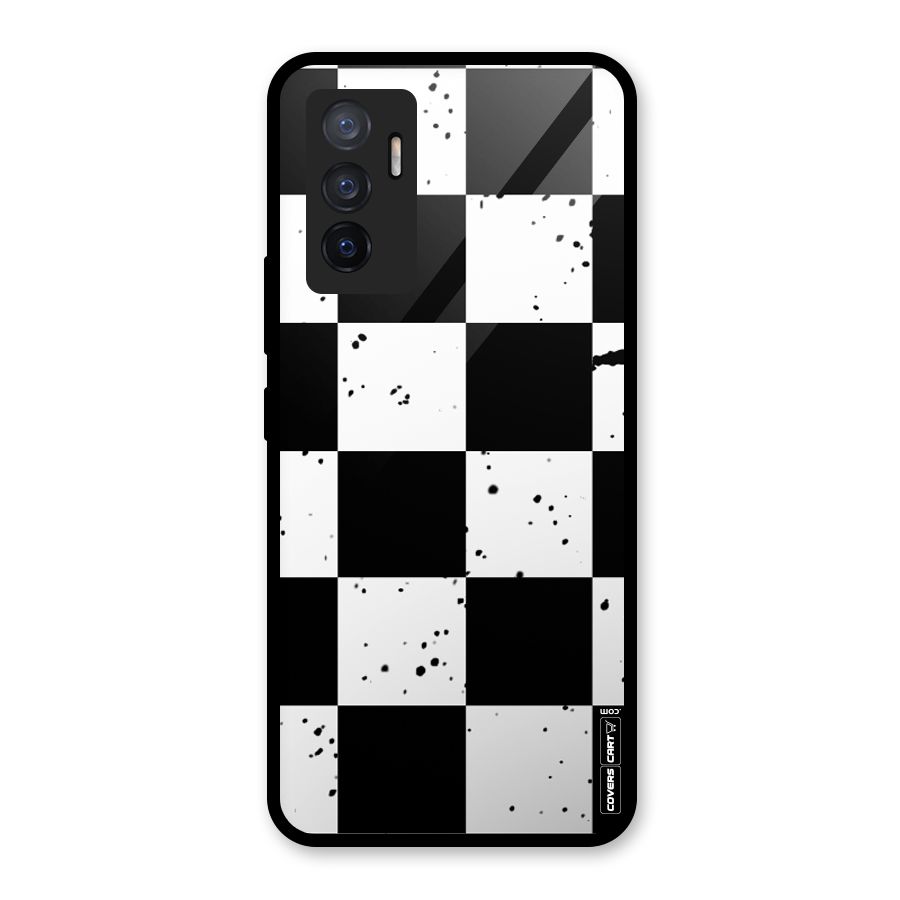 Check Mate Glass Back Case for Vivo V23e
