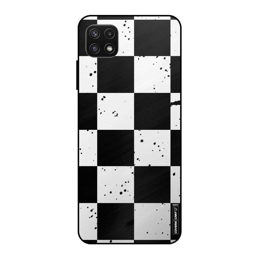 Check Mate Metal Back Case for Galaxy A22 5G