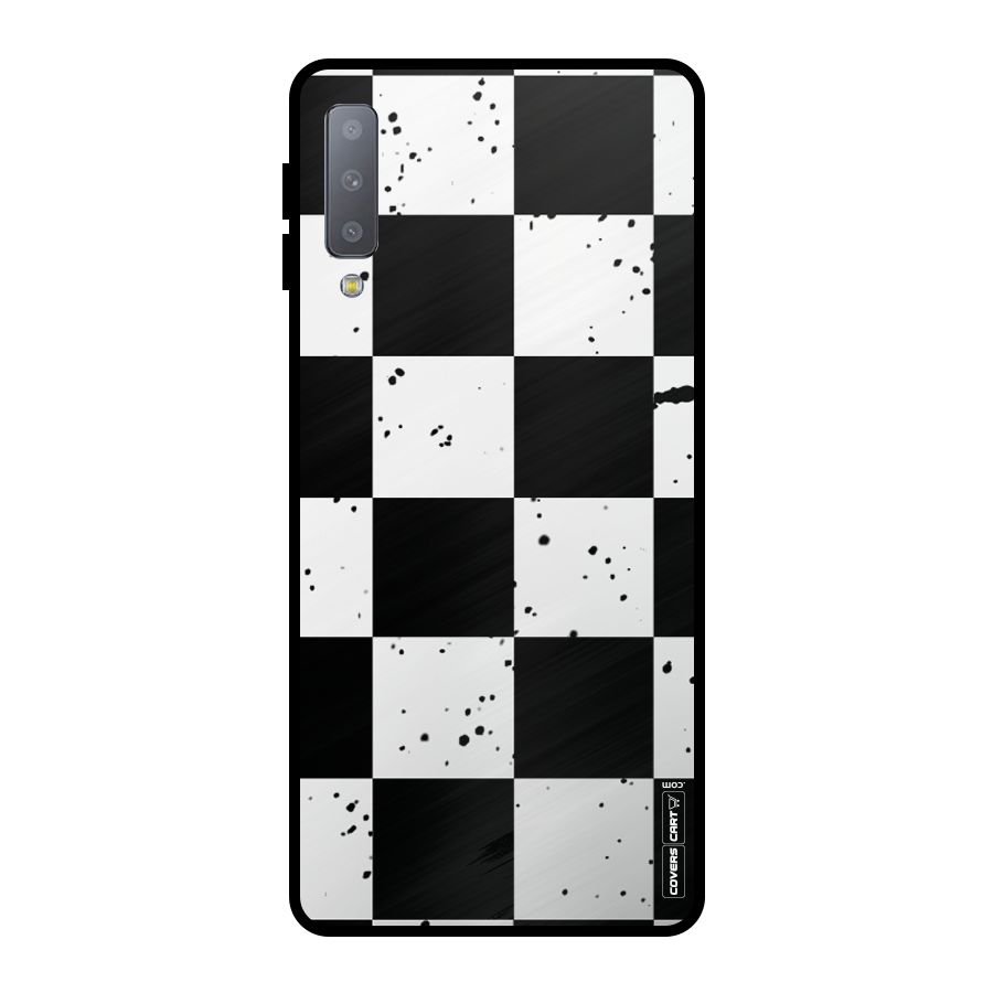 Check Mate Metal Back Case for Galaxy A7 (2018)