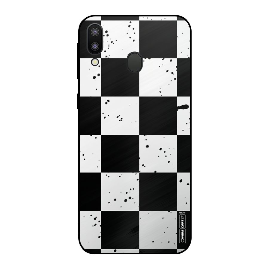 Check Mate Metal Back Case for Galaxy M20