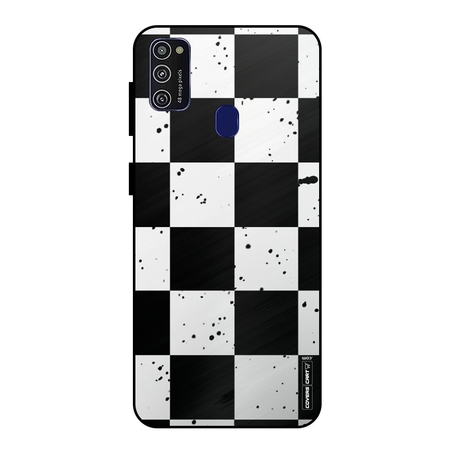 Check Mate Metal Back Case for Galaxy M21