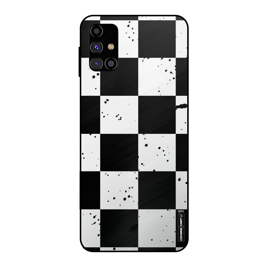 Check Mate Metal Back Case for Galaxy M31s