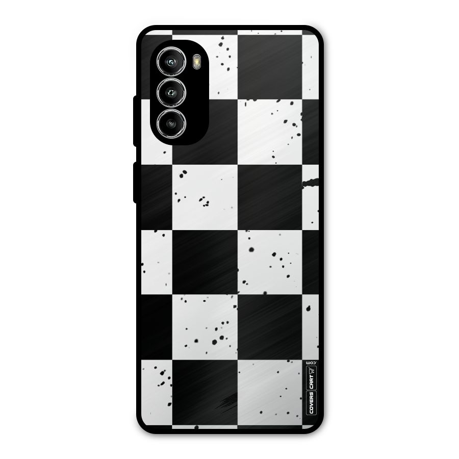 Check Mate Metal Back Case for Moto G52
