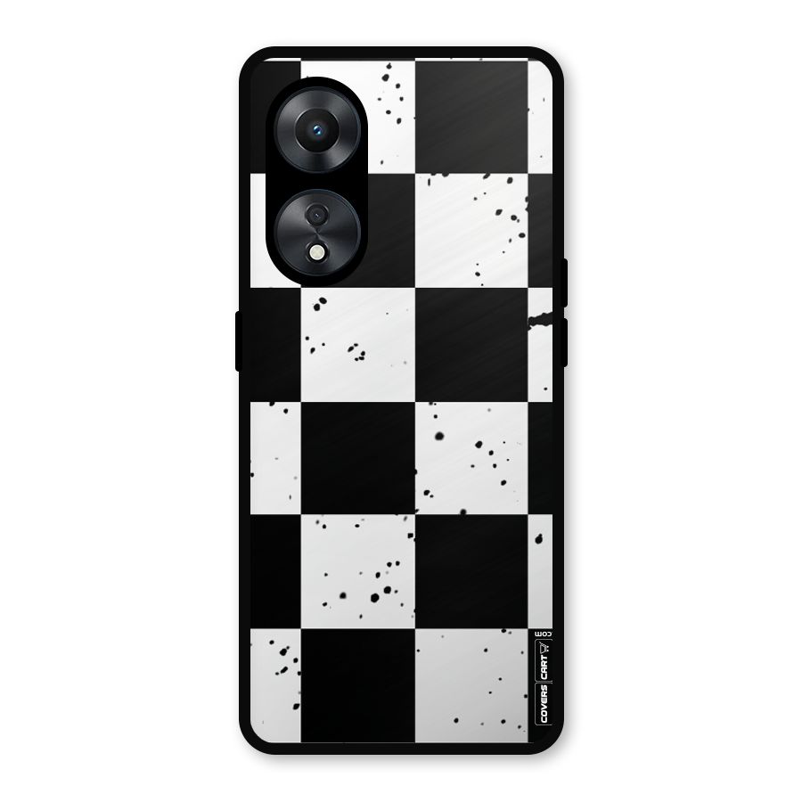 Check Mate Metal Back Case for Oppo A78