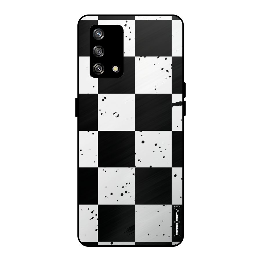 Check Mate Metal Back Case for Oppo F19