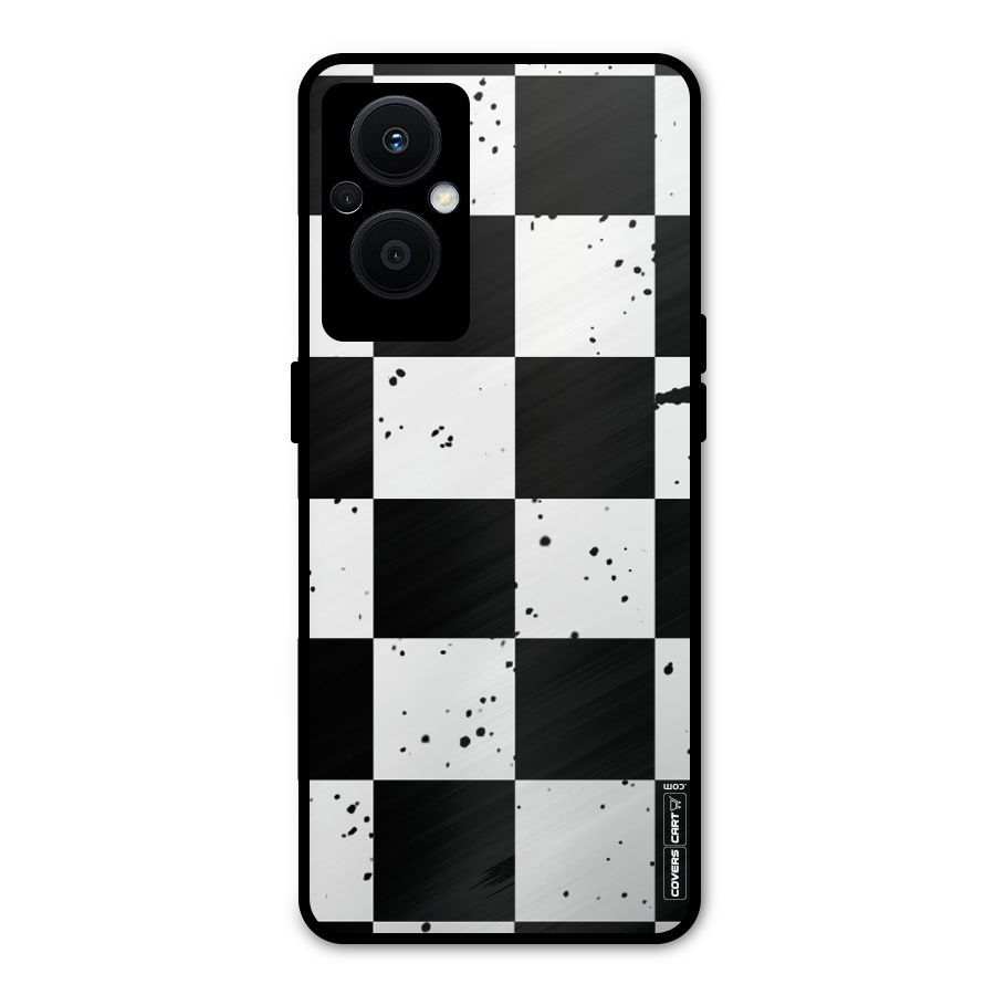 Check Mate Metal Back Case for Oppo F21s Pro 5G