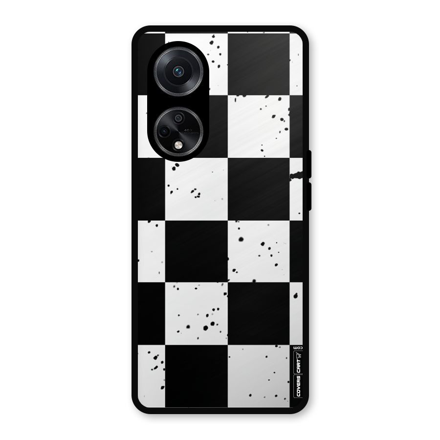Check Mate Metal Back Case for Oppo F23