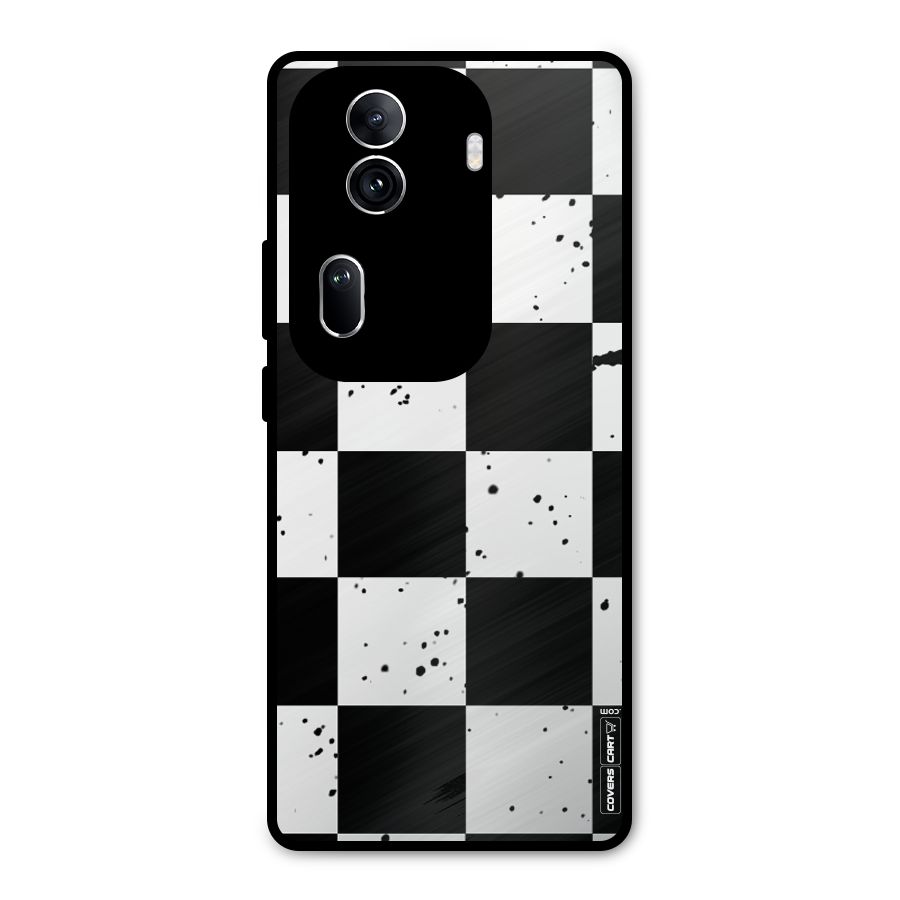 Check Mate Metal Back Case for Oppo Reno11 Pro 5G