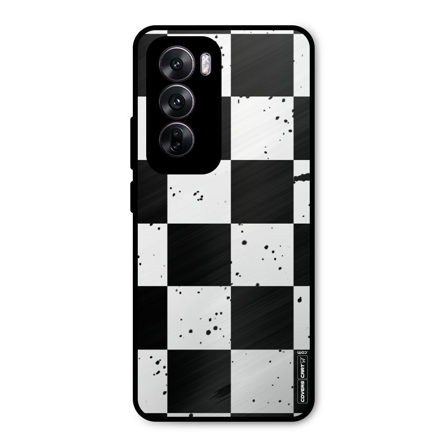 Check Mate Metal Back Case for Oppo Reno12