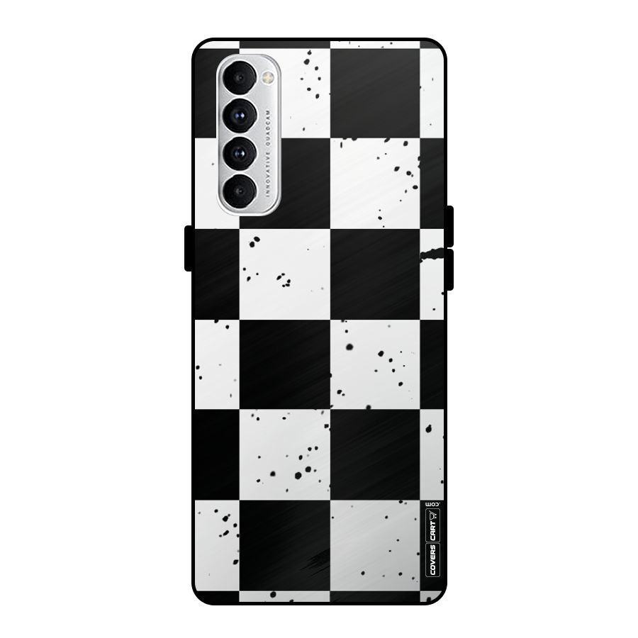 Check Mate Metal Back Case for Oppo Reno4 Pro