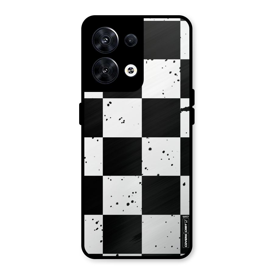 Check Mate Metal Back Case for Oppo Reno8 5G