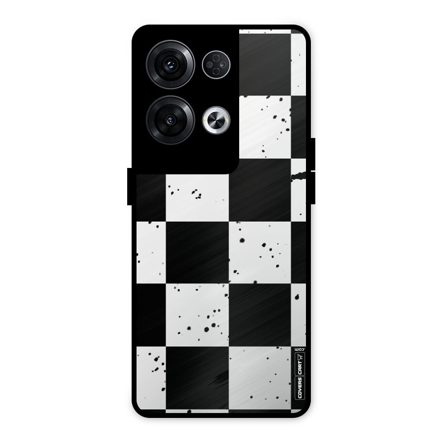 Check Mate Metal Back Case for Oppo Reno8 Pro 5G