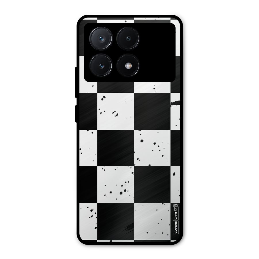 Check Mate Metal Back Case for Poco X6 Pro