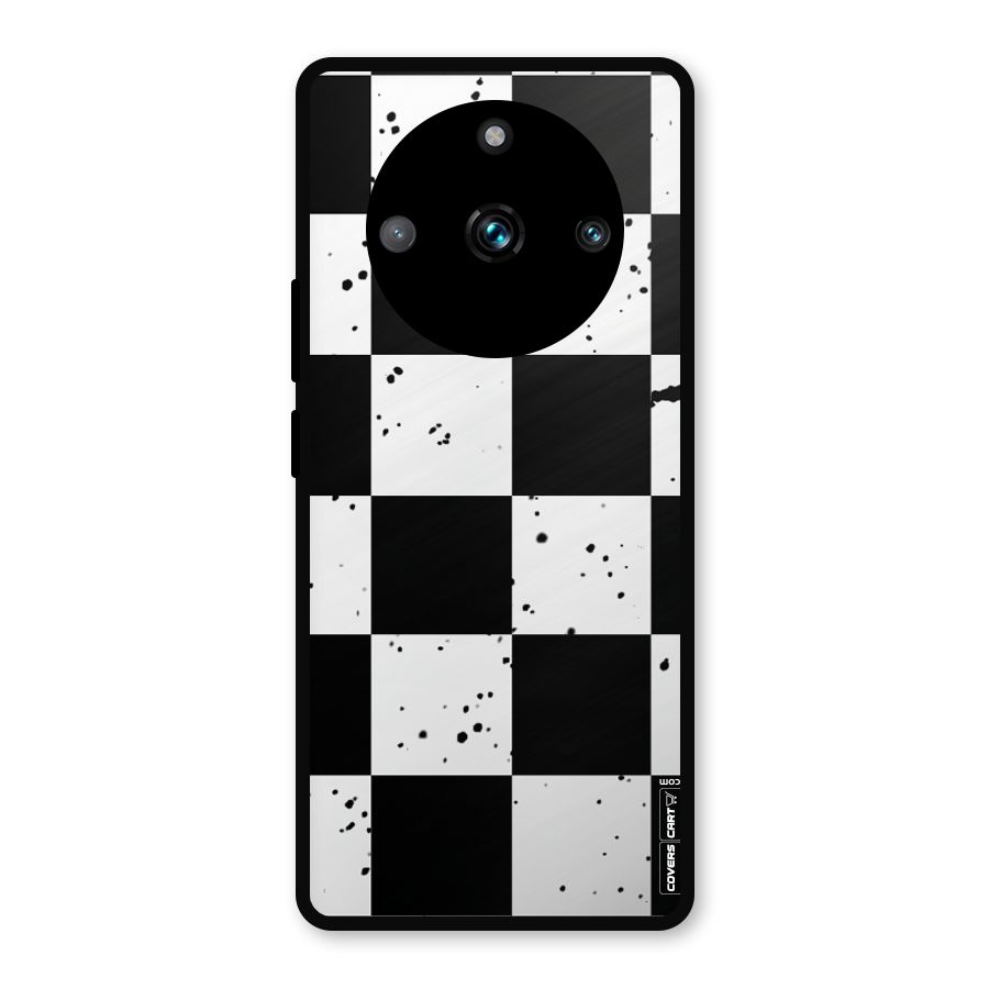 Check Mate Metal Back Case for Realme 11 Pro