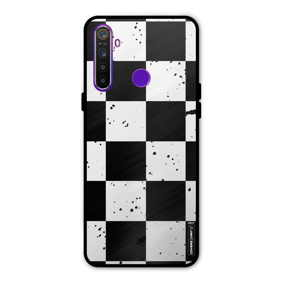 Check Mate Metal Back Case for Realme 5
