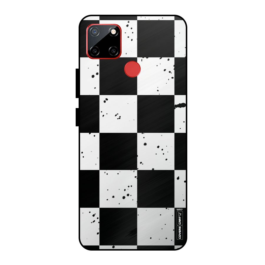 Check Mate Metal Back Case for Realme C12