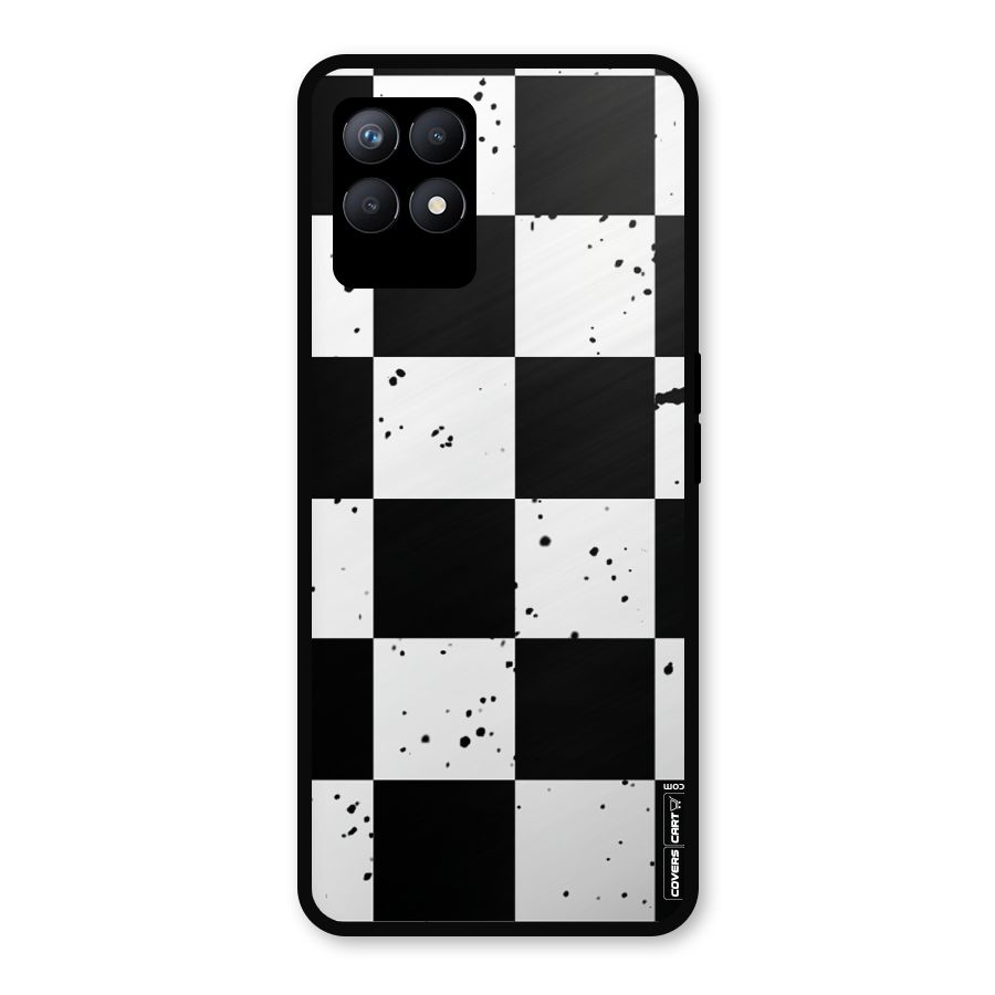 Check Mate Metal Back Case for Realme Narzo 50