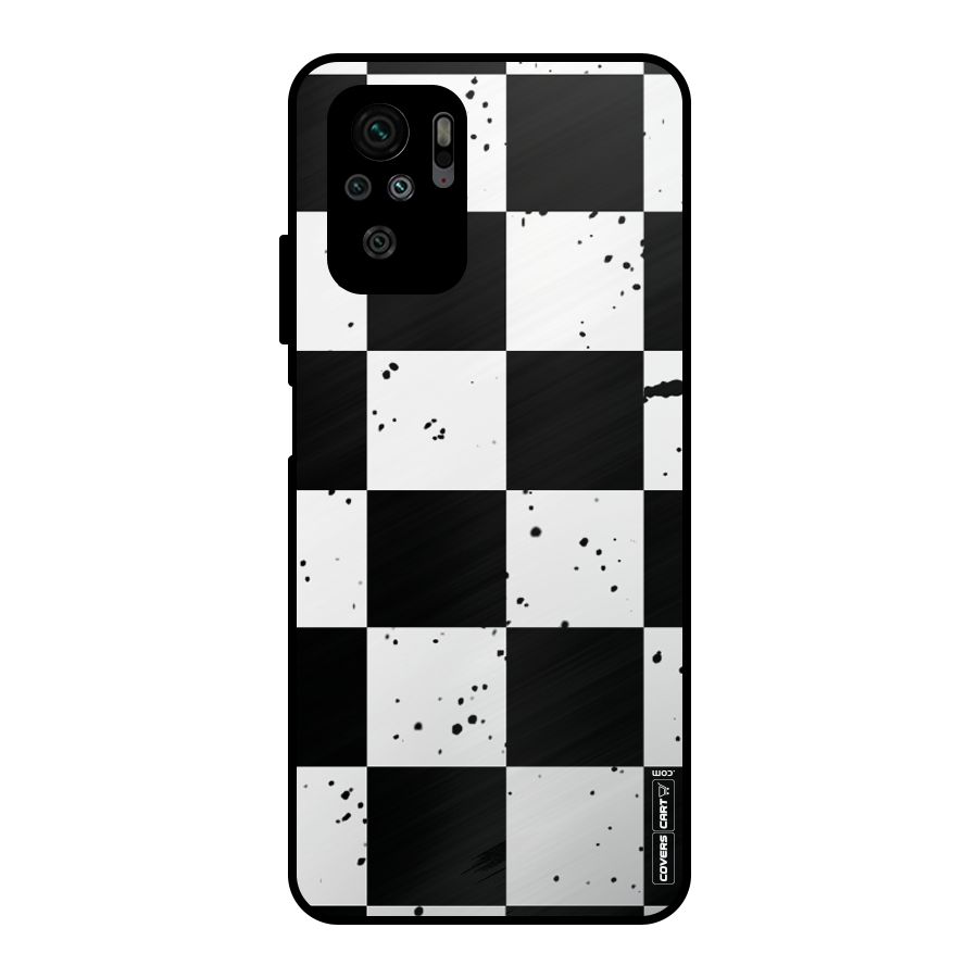 Check Mate Metal Back Case for Redmi Note 10S