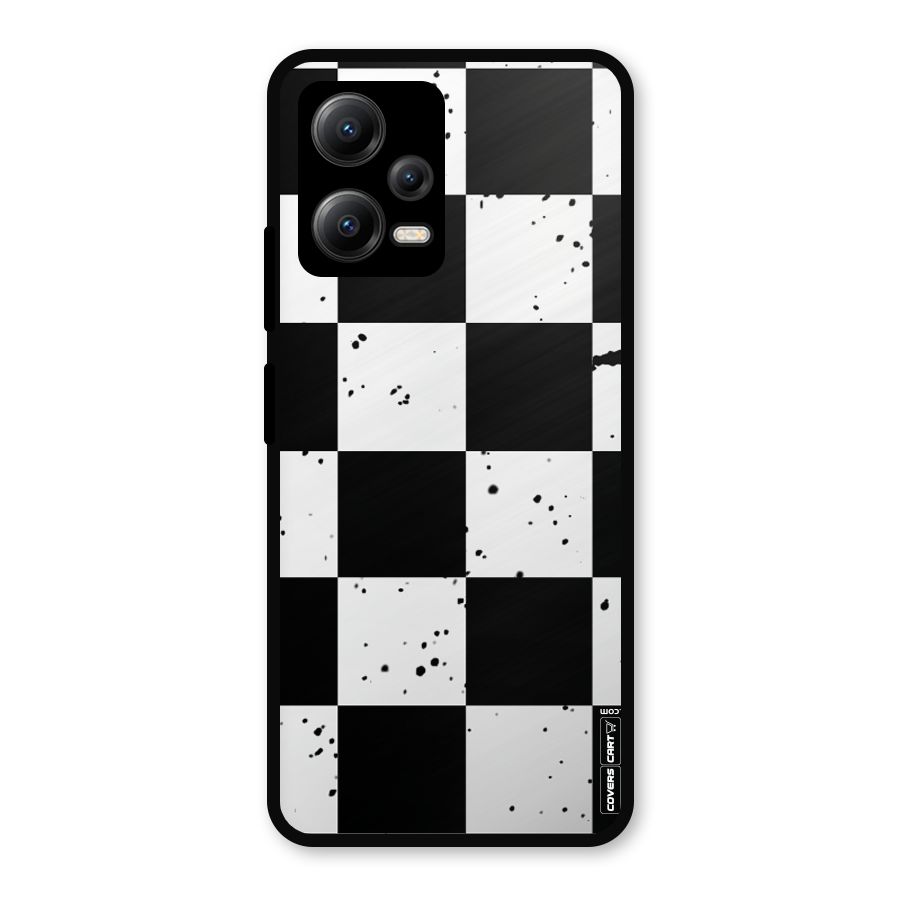 Check Mate Metal Back Case for Redmi Note 12 5G