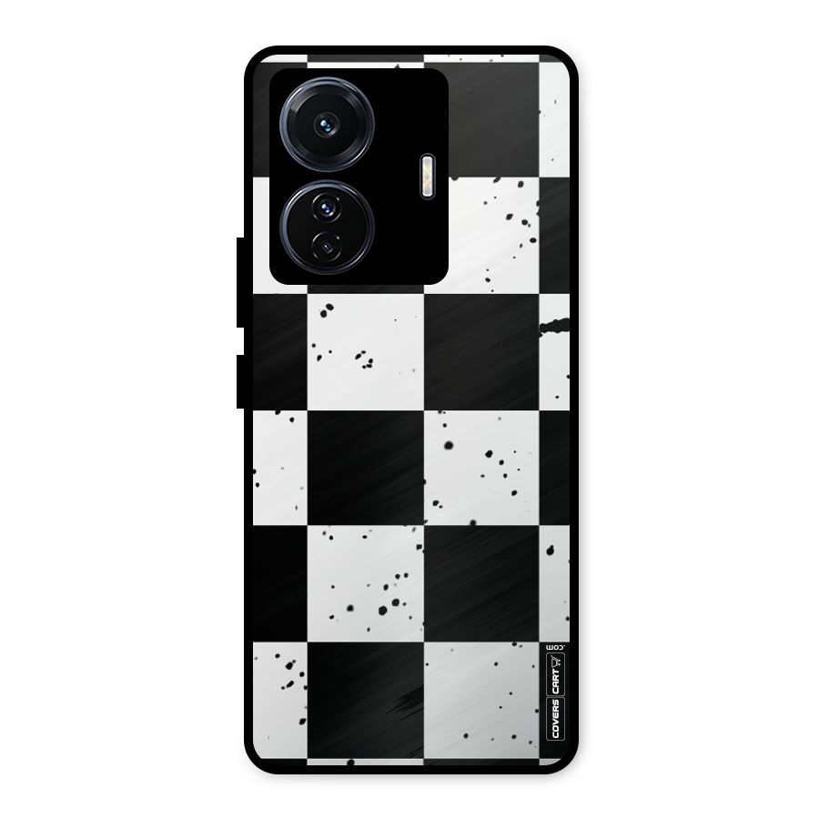 Check Mate Metal Back Case for Vivo T1 Pro