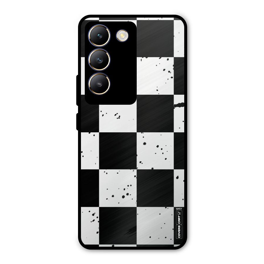 Check Mate Metal Back Case for Vivo T3 5G