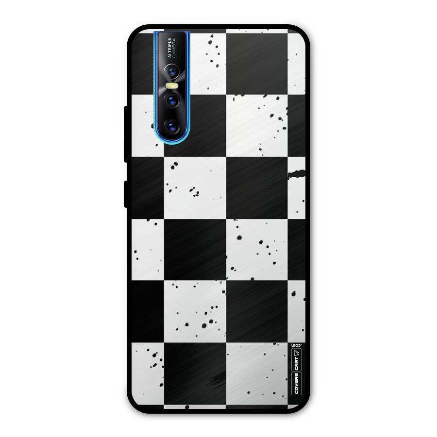 Check Mate Metal Back Case for Vivo V15 Pro
