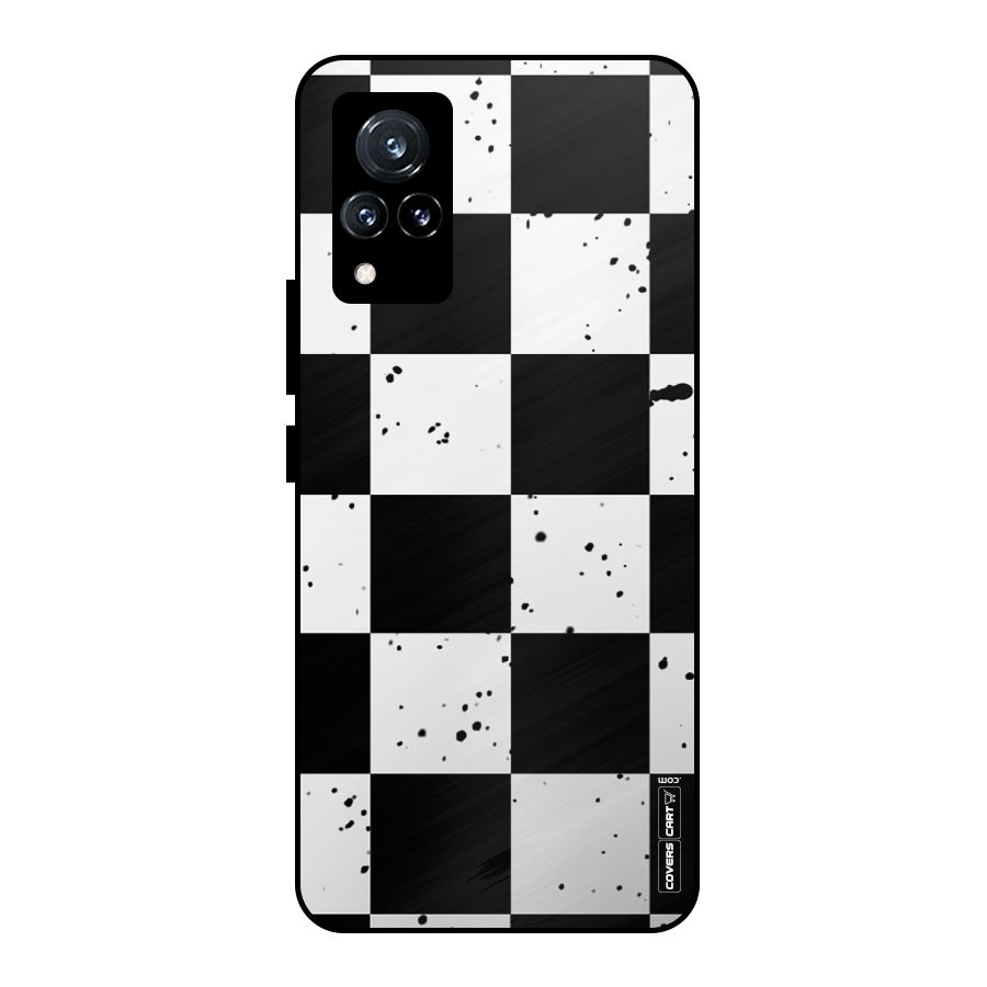 Check Mate Metal Back Case for Vivo V21 5G