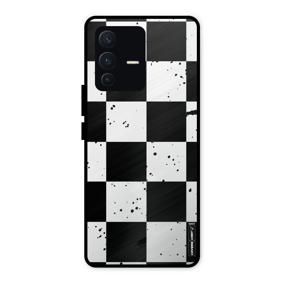 Check Mate Metal Back Case for Vivo V23 5G