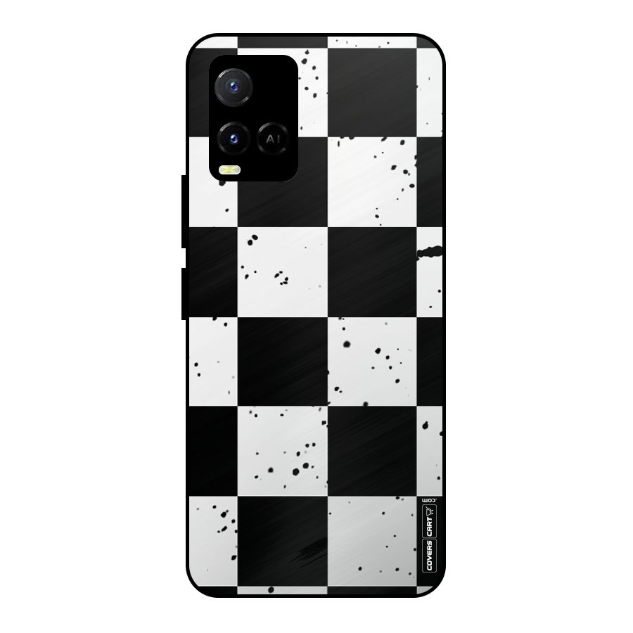 Check Mate Metal Back Case for Vivo Y33s