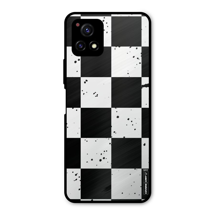 Check Mate Metal Back Case for Vivo Y72 5G