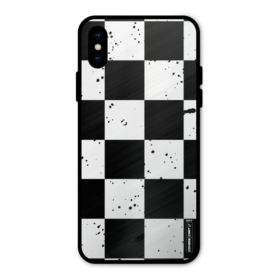 Check Mate Metal Back Case for iPhone X