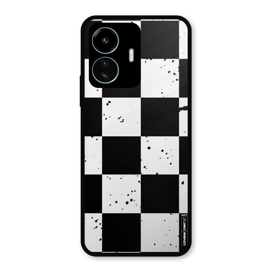 Check Mate Metal Back Case for vivo iQOO Z6 Lite 5G