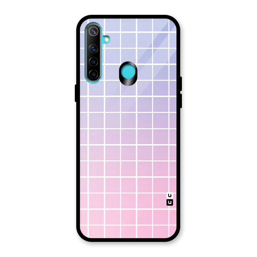Check Shades Glass Back Case for Realme 5i