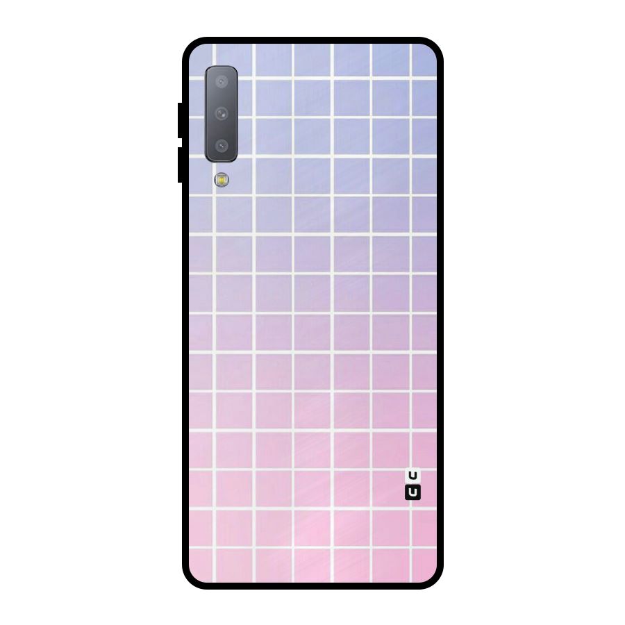 Check Shades Metal Back Case for Galaxy A7 (2018)