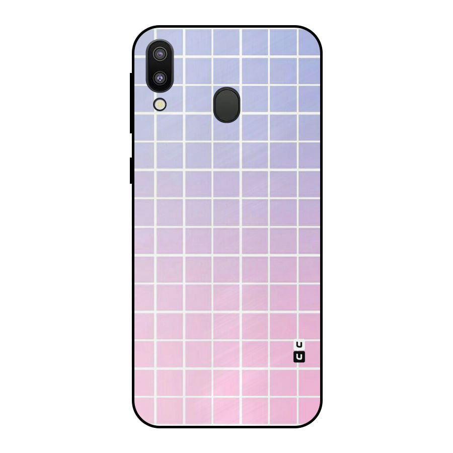 Check Shades Metal Back Case for Galaxy M20