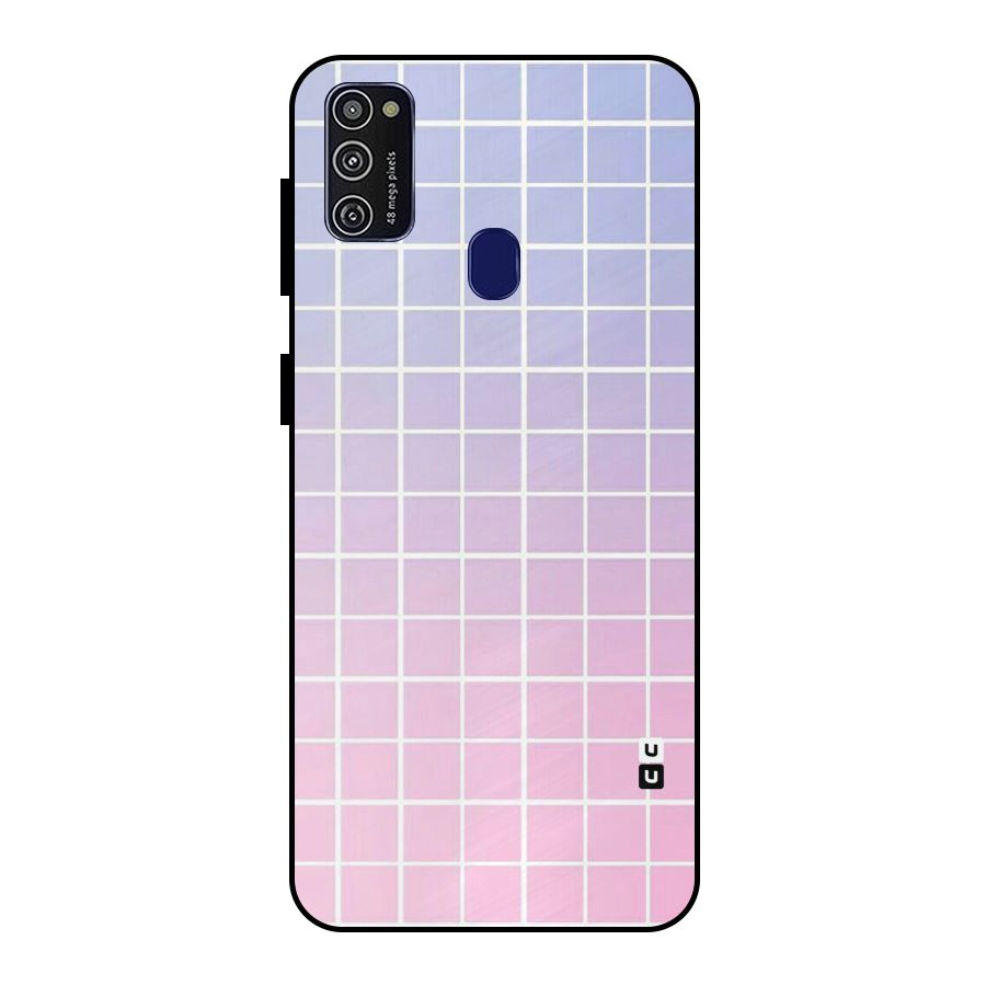 Check Shades Metal Back Case for Galaxy M30s