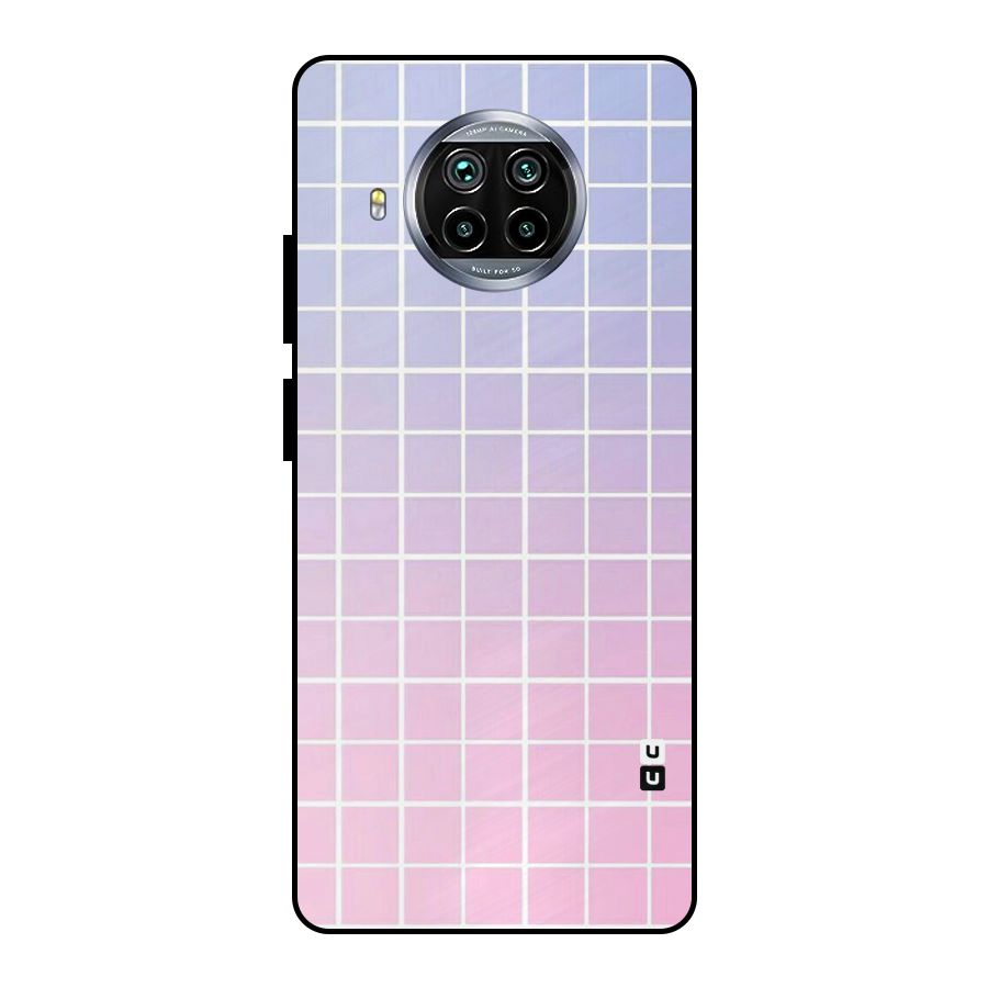 Check Shades Metal Back Case for Mi 10i